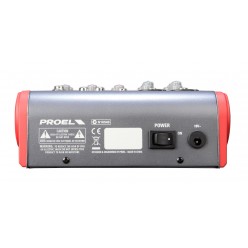 PROEL SOUND MI6 PROEL SOUND 8032496003595 China ST 1 8 Discontinued 1 0 0 HAWA 85184000 pUltra-compact 6-channel 2-bus mixer/p p